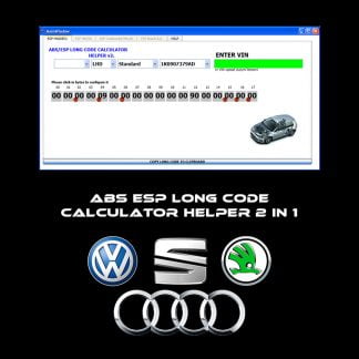 ABS ESP Long Code Calculator Helper 2 In 1