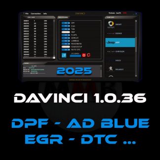 Davinci 1.0.36 - Logiciel de Diagnostic et Reprogrammation ECU