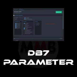 DB7 Parameter Editor TOOL Software Interface showing ECU Parameters