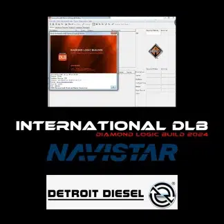 Interface logicielle International DLB 2024 avec schémas logiques.