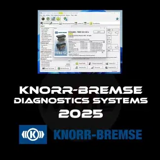 Interface logicielle Knorr-Bremse Diagnostic Systems 07.2025 affichant un système TEBS G2.