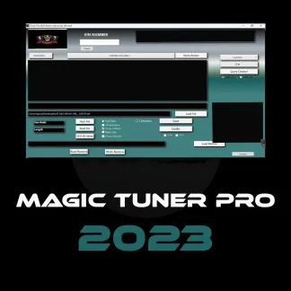Interface logicielle Magic Tuner Pro 2023 avec options DTC Off et DPF Off.