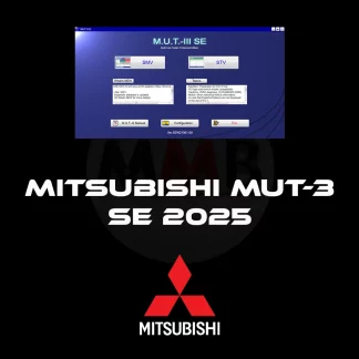 Interface logicielle Mitsubishi MUT-3 2025 affichant un scan complet des systèmes.