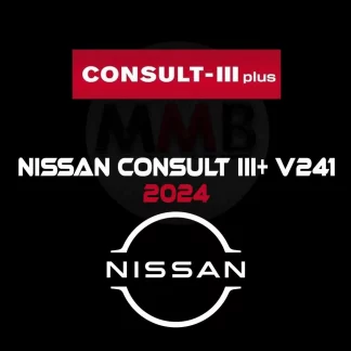 Interface logicielle Nissan Consult III+ V241 affichant un scan complet des systèmes.