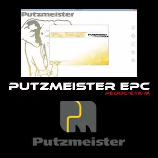 Interface Putzmeister EPC PEDOC affichant une vue éclatée d'un bras de pompage M36.