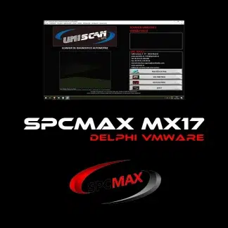 Interface logicielle SPCMAX MX17 affichant un scan complet des calculateurs d'une Mercedes Classe C.
