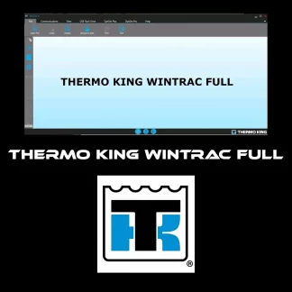 Interface logicielle Thermo King Wintrac affichant un graphique de température.