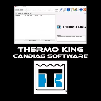 Interface logicielle Thermo King CanDiag affichant les températures de consigne.