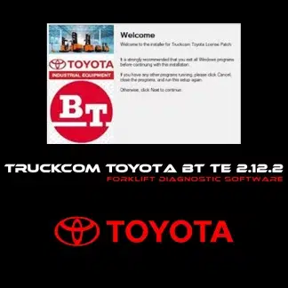 Interface logicielle TruckCom affichant les paramètres de traction d'un chariot BT Reflex.