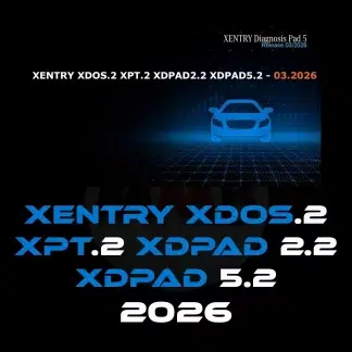 Écran de diagnostic pour Mercedes EQS avec XENTRY Diagnosis.