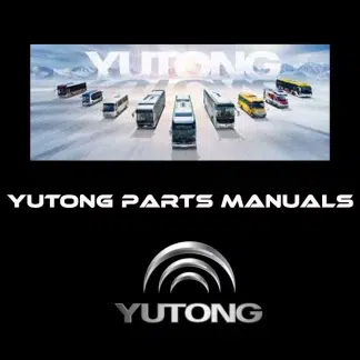 Vue éclatée d'un pont arrière d'autobus Yutong avec références des pièces.