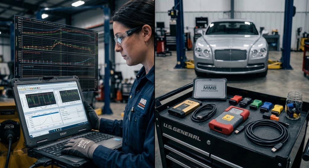 Comparatif logiciel de diagnostic Autocom Delphi et interfaces constructeurs par mmbsoftauto.com MMB Software Automotive.