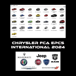Interface du catalogue de pièces Chrysler FCA EPC5 version 2024