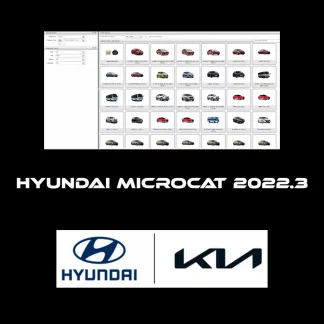 Interface du catalogue électronique de pièces Hyundai Microcat 2022.3