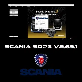 Interface du logiciel de diagnostic Scania SDP3 version 2.69.1